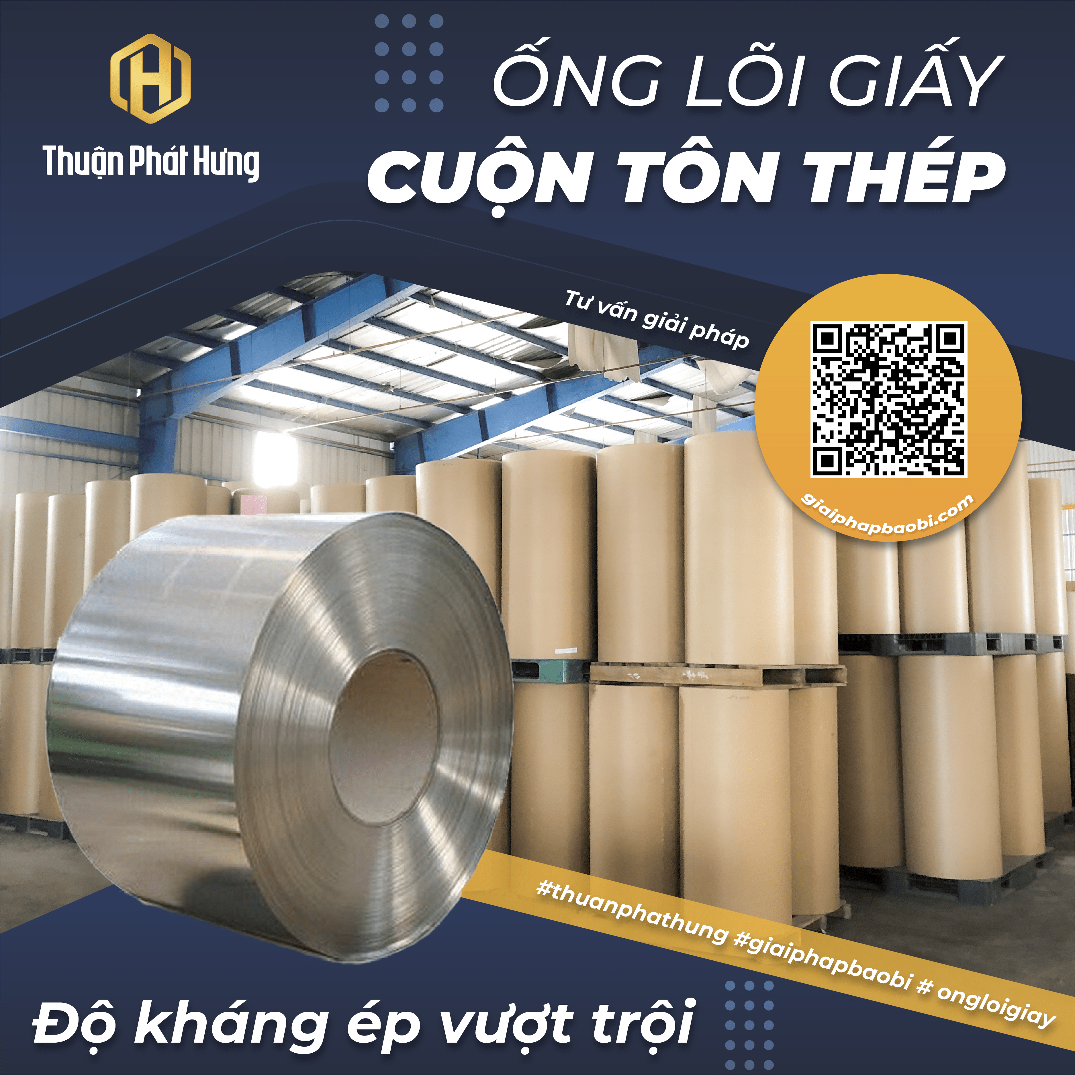 ống lõi giấy cuộn tôn thép