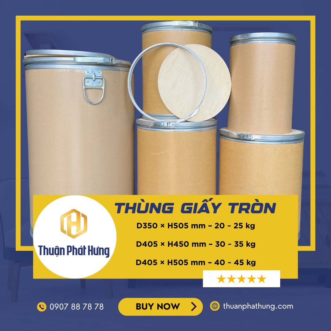 Thùng giấy tròn